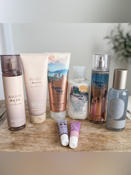 Bath & Body Works Other - Bath & Body Works Mist lotion Lot bundle gift MUSK open sky new 8pc lip